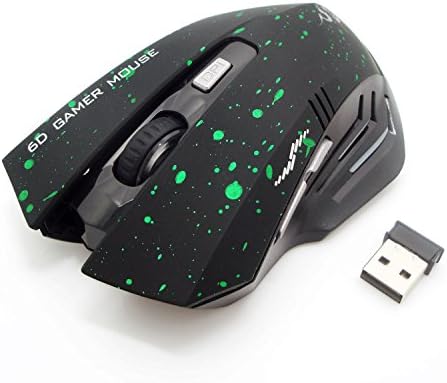 Wireless Mouse,2.4G Portable Wireless Optical Mice with Nano USB Receiver by KEJEA,3 Adjustable CPI Levels 1600/1200/800 for Notebook, PC, Laptop, Computer, Macbook,Chromebook