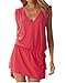 Produktbild Fletion Sommer Frauen Schwimm Strand-Kleid Sexy Tiefem V-Ausschnitt Öffnen zurück Badebekleidungs Strand Bikini Badeanzug Damen Strandkleider Kleid Rock