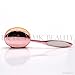 Dolovemk Set of 10, PRO Beauty Kits Toothbrush Oval Shaped Foundation Power Makeup Oval Cream Brushes Set, Pinkgold with white, Brand Boxed. (Pinkgold + White)