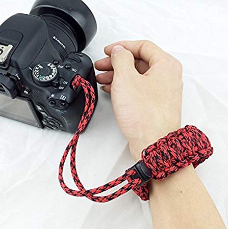 Digital sangle pour appareil photo personnalit   vintage durable Survivre Corde r  glable Cam  ra Bracelet Sangle pou tous les appareils photo reflex num  riques Nikon Canon Sony Olympus Samsung Pentax Fujifilm 