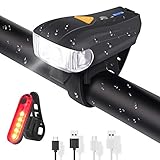 🚴【Fácil instalación】Se pueden instalar o desmotar en segundos y no se requieren herramientas.El soporte es adecuado para la mayoría de las bicicletas. Conjuntos de 1 luces led bicicleta y 1 luz trasera bicicleta recargables,1 base,2 gomas elásticas y 2 cables USB
