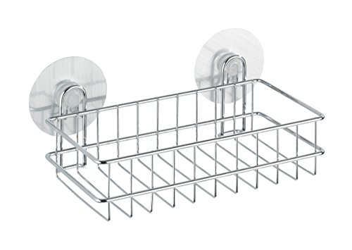 Wenko 21575100 Static-Loc Wandablage Osimo, Stahl, 24 x 9,5 x 14 cm, chrom - 3