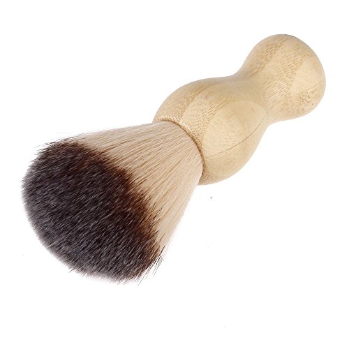 SODIAL(R)Beard Brush Shaving Mustache Brush with Bamboo Handle - Image 3
