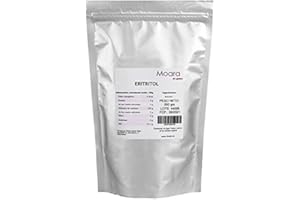 MOARA Eritritol 500g | Edulcorante Natural Sin Aporte de Calorías |Perfecto para Dietas Keto, Paleo | Vegano, Sin Gluten, Sin Lactosa. Envase Doypack zip