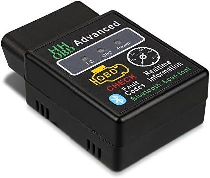 INNOPLUS OBD2 Bluetooth Car Scan Tool OBDII Engine Fault Diagnostic Code Tester / Code Reader for Android - Compatible with Torque Pro， Included 16pin Male to Female Extension Cable Diagnostic Extender 150cm (5ft) Cable