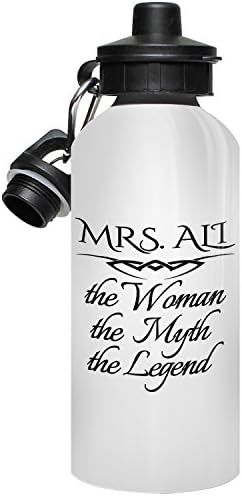 Mrs. Ali Water Bottle, Personalised Gift, The Woman the Myth The Legend