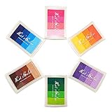 Tamaño de la superficie de la tinta: 6,2 x 3,7 cm, lavable y reutilizable. Para uso en papel, madera o tela, ¡excelente para diferentes tipos de proyectos!