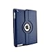 Produktbild Apple iPad Mini 4 Leder Smart Ständer 360 Rotate Case Cover Beutel (dunkel blau)