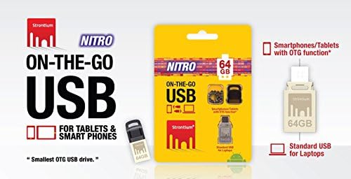 STRONTIUM 64GB ON-THE-GO (OTG) USB 2.0 NITRO FLASH DRIVE