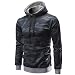 Produktbild Kapuzenpullover Pullover Sweatshirt Herren Sport Hoodie Sweatjacke Winterpullover Longsleeve Kapuzenpullis Strickpullover Sweater Sweatshirt Pulli Kaputze Bluse Hemd LMMVP (L, Schwarz)