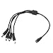 Generic DC Female to 4 Male Power Splitter Adapter Cable for CCTV Security Ca...-10006881MG RS.200.00
