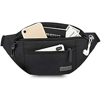 Marsupio per Uomo Donna Sportivo Unisex con Cintura Regolabile Estesa 30 cm e 6 Tasche con Cerniera Marsupi Impermeabile per Outdoor Passeggiate Escursionismo Trekking Ciclismo Viaggio (Blu scuro