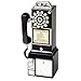 Price comparison product image Classic mobile Telephones Diner US Phone-Black 50's Style House Phone Telefongerät Fernsprecher Fernsprechapparat Funkfernsprecher Communicator Festnetzanschluss Mobile Phone