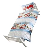 Kinderbutt Bettwäsche Renforcé bleu Größe 100x135 cm (40x60 cm)