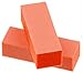 TNBL Orange/White 3 Way Nail Buffer Block 100/180 Grit - 5 Pieces