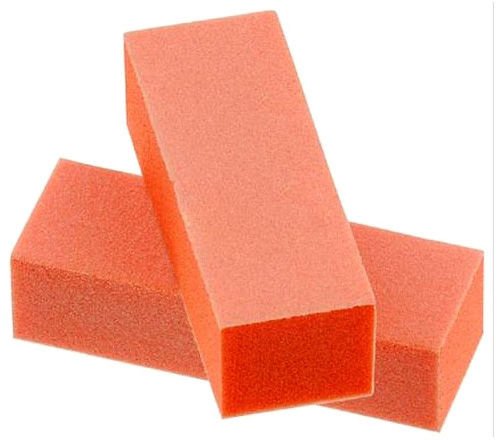 TNBL Orange/White 3 Way Nail Buffer Block 100/180 Grit - 5 Pieces