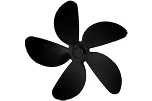 Veemoon Pale Del Ventilatore Del Camino Accessorio Ventilatore Per Stufa a Potenza Termica Parti Del Ventilatore Della Stufa Lega Di Alluminio Legna Da Ardere Forno Silenzioso