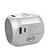 Produktbild UPPEL Internationale netzadapter reiseadapter, travel Adapter Alles-in-Einem Weltweiter Netzsteckdosen Konverter mit USB- und Typ C-Anschluss für USA,AU,Asien,EU,UK und über 150 Ländern.(White)