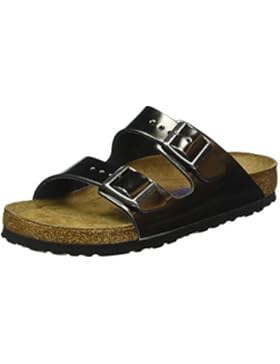 BIRKENSTOCK Damen Arizona Leder Softfootbed Pantoletten