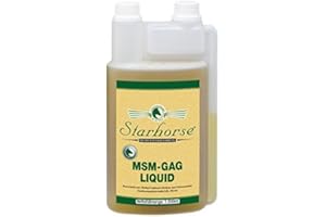 Starhorse MSM - GAG Liquid 1 L Dosierflasche für Pferde Glucosamin Bewegungsapparat