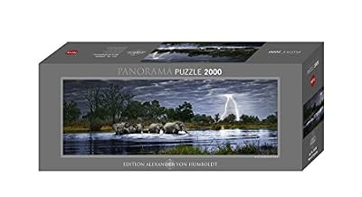 Heye- Puzzle Panorama Heards of Eléphants 2000 Pièces, HEYE-29508