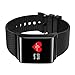 Produktbild tkstar x9pro Wasserdicht Fitness Smartwatch - Bluetooth, Blutdruckmessgerät, Herzfrequenz Monitor, Schrittzähler, Activity Tracker, Farbe OLED Touch Display - Für IOS Android Smartphones iPhone, schwarz