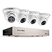 Produktbild ZOSI CCTV Videoüberwachung System 8CH HDMI 720P DVR Recorder mit 4 x HD 720P Tag Nacht Dome Überwachungskamera Set Haus Sicherheitssystem ohne Festplatte, 24 IR Leds