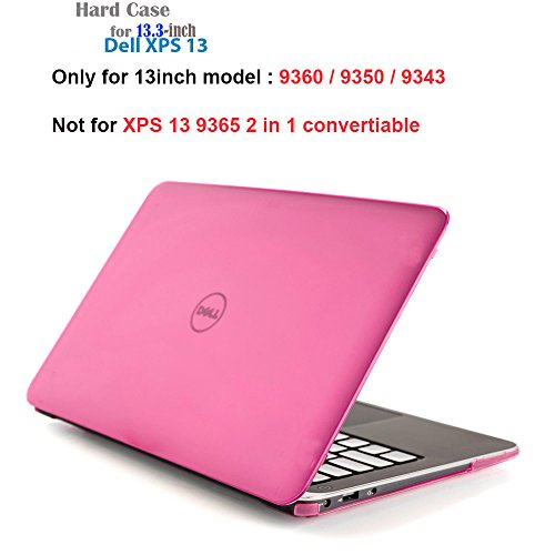 mCover Hartschalen für 13.3" Dell XPS 13 Modell 9343/9350/9360 Modell (freigegeben, nachdem Januar 2015, nicht passend älteren L321X / L322X / 9333 Modell vor Januar 2015 veröffentlicht) Ultrabook Laptop - Rosa
