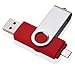 Produktbild LIANGUK 32GB OTG Dual(Usb and Micro Usb) USB 2.0 Flash-Laufwerk Speicherstick Für Android Smartphone Tablet & PC(Rot)