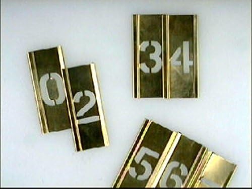 Stencils TOO-STNF2LB Set of Pp Brass Locking - Figures 2in