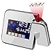 Produktbild Colourful Wecker mit Projektion, Decken / Wand Projektion Digitaluhren mit LCD Bildschirm Wetterstation Hygrometer Thermometer Snooze Funktionen