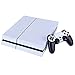 Produktbild Pandaren® voller Haut Aufkleber Faceplates Skin für PS4 Konsole x 1 und x 2 Controller (Kohlenstoffpartikel weiß) [Anweisung in Bild Listen]