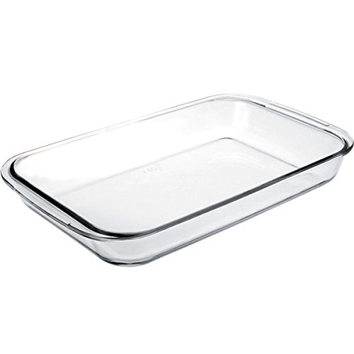 IBILI 480730 Crystal baking dish, rectangular, glass, transparent, 30 x 18 x 5 cm