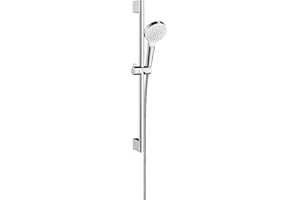 hansgrohe Crometta Zestaw prysznicowy 1jet z drążkiem 65 cm biały/chrom, 26533400