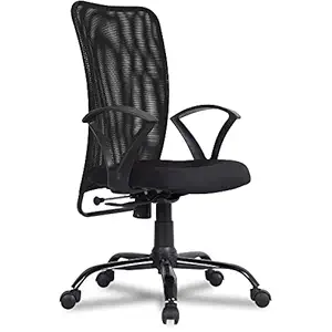 Silla Sigma Mesh Computer Chair Office Chair with Lumbar Support Armrest Comfortable Executive Rolling Chair for Students, Work from Home, Visitor, Adult, Black Chairs