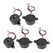 Gfortune 5PCS Electronic Buzzer Alarm Active Piezo DC 3-24V Continuous Sound Black ABS Housing RS.1859.00