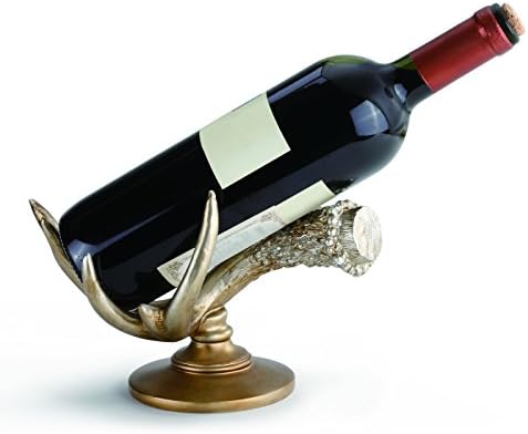 Demdaco 2020160735 Antler Wine Bottle Holder, Multicolor