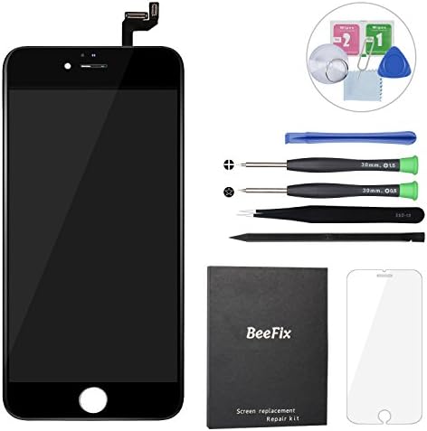 BeeFix Screen Replacement For iPhone 6S 4.7" LCD Touchscreen Display Digitizer Assembly with Full Set Tools and Housing Gaskets Adhesive (NOT FOR iPhone 6) - Black