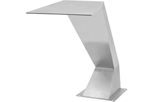 Festnight Fontana/Cascata Decorativa in Acciaio Inossidabile Argento per Piscina e Laghetti in Giardino 45 x 30 x 65 cm/50 x 30 x 53 cm/64 x 30 x 52 cm/50 x 30 x 90 cm