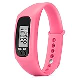 Digital Uhren Herren Damen LCD Schrittzähler Gehen Entfernung Kalorie Zähler Schritt Ausführen Armbanduhr Groveerble