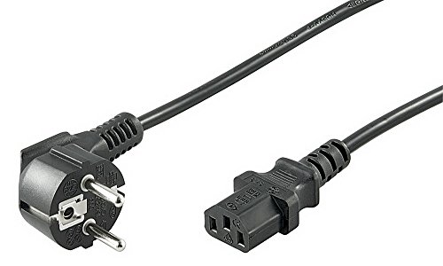 Preisvergleich Produktbild Netzkabel Kaltgerätekabel für z.B. IT, Audio- und Bühnentechnik, 2,5m, schwarz