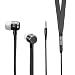 Produktbild Premium Kopfhörer im Schnürsenkel Design in Ear Kopfhörer mit Mikrofon 3,5mm Klinke für Apple IOS, Android usw. In Schwarz