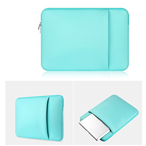 Balai Doppel-tasche Reißverschluss Computer Bag Notebook Schutz Paket Tragbar Notebook Taschen Hüllen, 14 inch Blau - 6