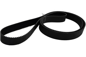 PJLANG HTD2M 1190 kuggrem 1190-2M sluten slinga synkront bä bredd 12 mm 10 mm 18 mm svart gummi kuggrem längd 1190 mm (bre