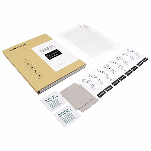 [2-pack] iPad mini 4 Schutzfolie, SIDARDOE gehärtetes Schutzglas Panzerglas für Apple iPad mini 4 , HD ultraklar, 0,33mm, 2,5D abgerundete Ecken, Härtelevel 9H, kratzfest, fingerabdruckabweisend, mit Garantie - 9