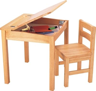 John Pintoy - Bureau et chaise - Bois naturel Import Allemagne