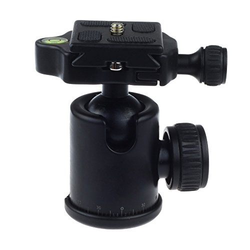 Fotga New 360 Grad drehbaren Panorama Damping Ballhead + Schnellwechselplatte fuer Stativ-DSLR-Kamera Q-06