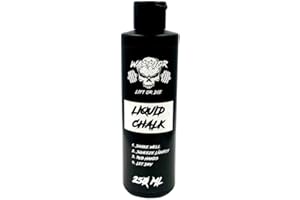 WARRIOR POWERLIFTING GEAR Magnésie Liquide 250ml | Magnésie Ultra Puissante pour des Mains Sèches et Un Meilleur Grip | Idéal Musculation - StreetWorkout - Escalade - Gymnastique - Powerlifting - Crossfit