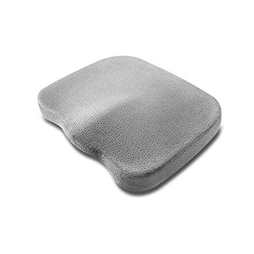 Memory Comfort Cojín del asiento,CONMING Aliviar la ciática y Tailbone Dolor Alivio de presión y relajación inmediata Mientras está sentado Universalmente Utilizable en la oficina Coche o estadio 16.9 '' (L) * 13.8 '' (W) * 2 '' (H) (gris)