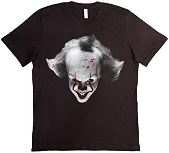 VILLAGESTORE T-shirt Unisex Fashion 100% Cotton (Check Your Size From Our Size Guide) IT Face 2017 Pennywise Stephen King horror movie classic Bill Skarsgård